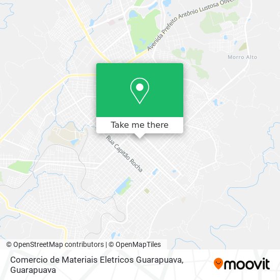 Mapa Comercio de Materiais Eletricos Guarapuava