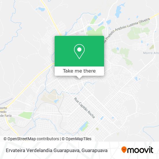 Ervateira Verdelandia Guarapuava map