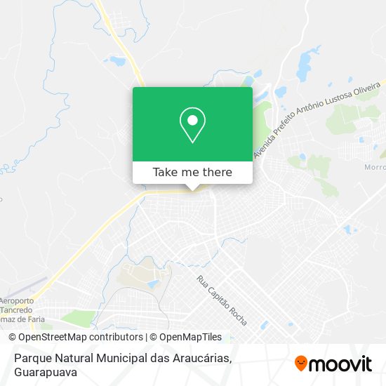 Parque Natural Municipal das Araucárias map