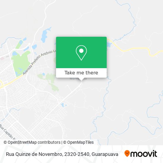 Mapa Rua Quinze de Novembro, 2320-2540