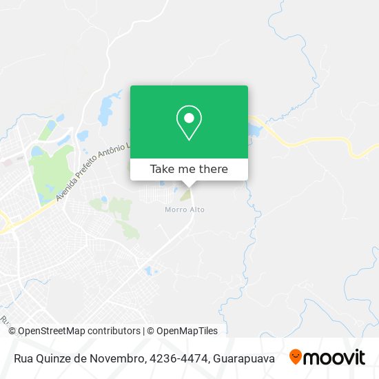 Mapa Rua Quinze de Novembro, 4236-4474