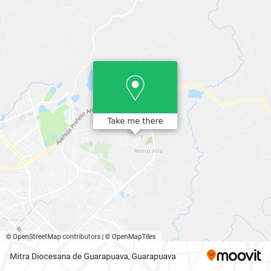 Mapa Mitra Diocesana de Guarapuava