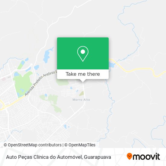 Mapa Auto Peças Clínica do Automóvel