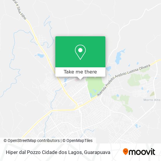 Hiper dal Pozzo Cidade dos Lagos map