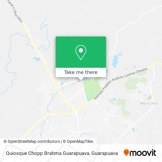 Quiosque Chopp Brahma Guarapuava map