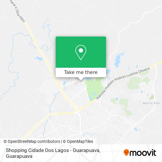 Mapa Shopping Cidade Dos Lagos - Guarapuava