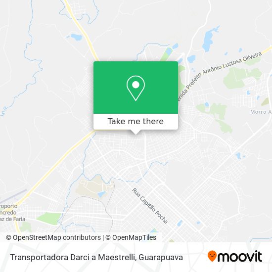 Mapa Transportadora Darci a Maestrelli