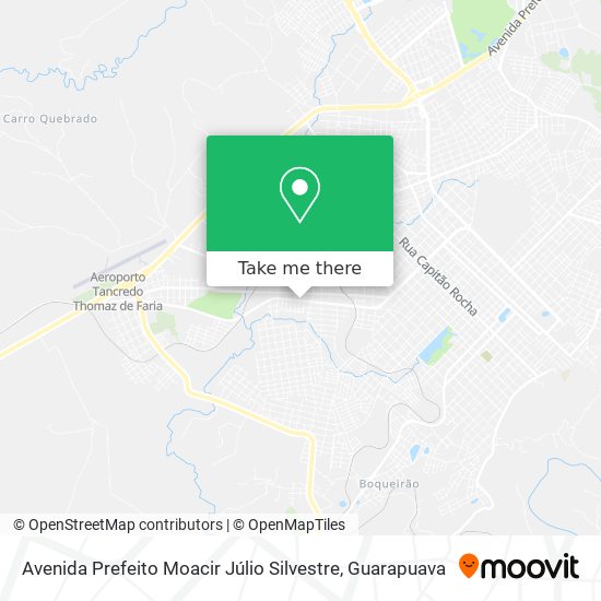 Mapa Avenida Prefeito Moacir Júlio Silvestre