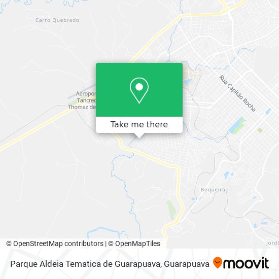 Parque Aldeia Tematica de Guarapuava map