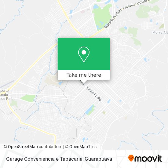 Mapa Garage Conveniencia e Tabacaria