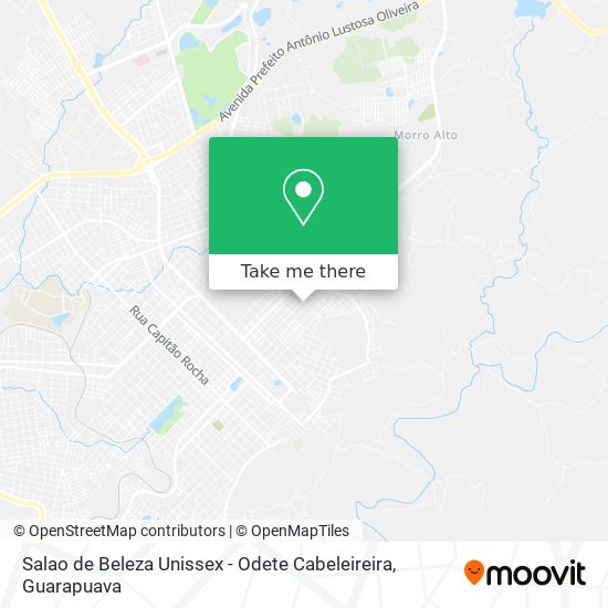 Mapa Salao de Beleza Unissex - Odete Cabeleireira