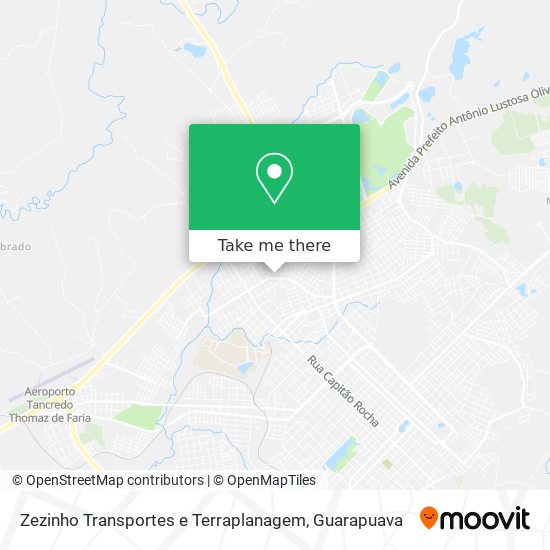 Mapa Zezinho Transportes e Terraplanagem