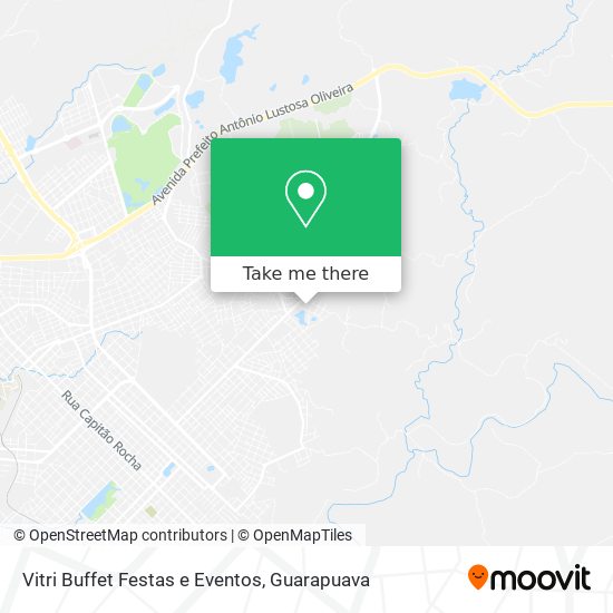 Mapa Vitri Buffet Festas e Eventos