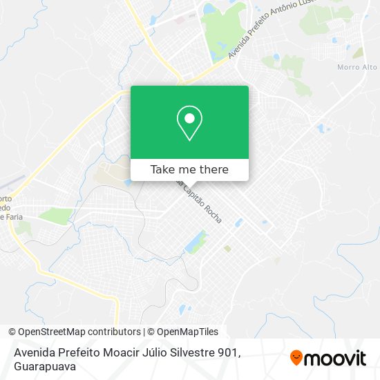 Mapa Avenida Prefeito Moacir Júlio Silvestre 901