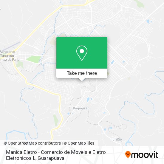 Mapa Manica Eletro - Comercio de Moveis e Eletro Eletronicos L