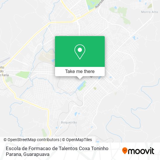 Escola de Formacao de Talentos Coxa Toninho Parana map