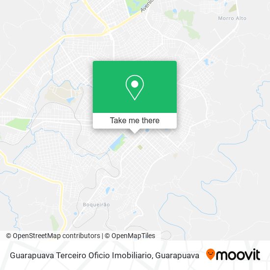 Mapa Guarapuava Terceiro Oficio Imobiliario