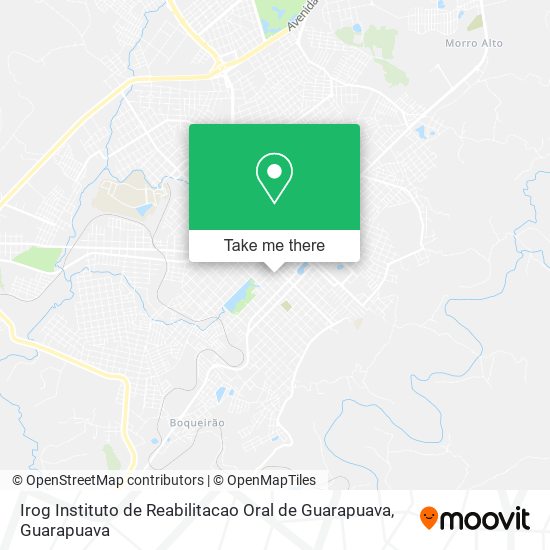 Mapa Irog Instituto de Reabilitacao Oral de Guarapuava