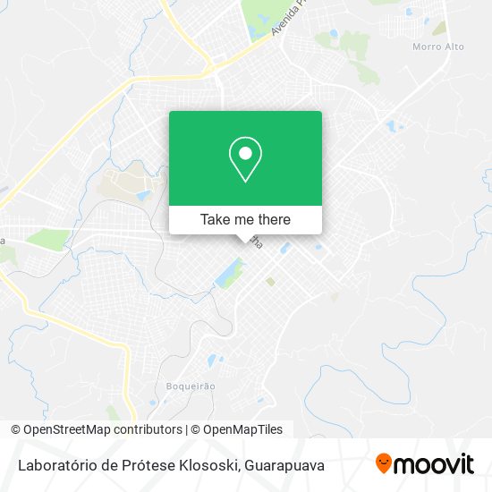 Laboratório de Prótese Klososki map