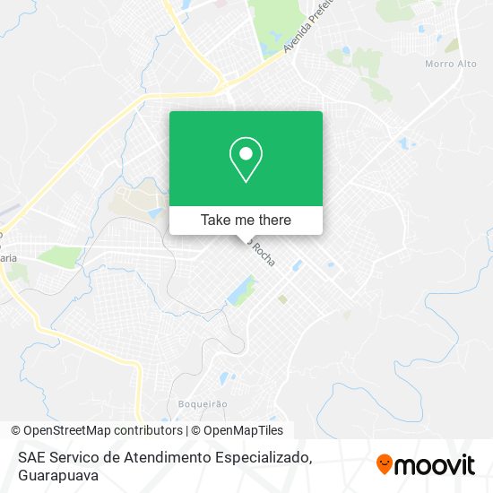 Mapa SAE Servico de Atendimento Especializado