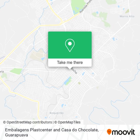 Mapa Embalagens Plastcenter and Casa do Chocolate