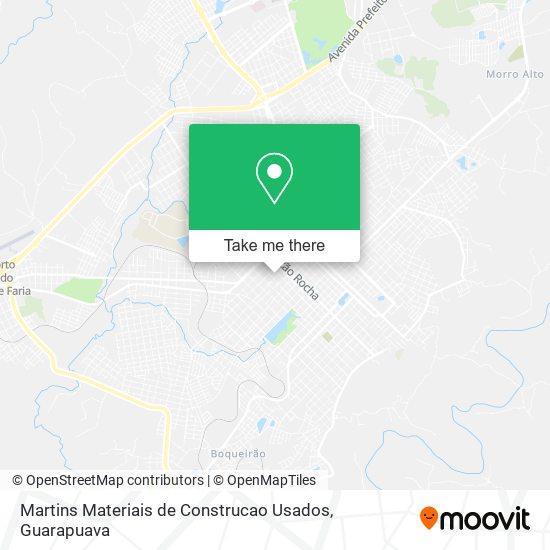 Mapa Martins Materiais de Construcao Usados