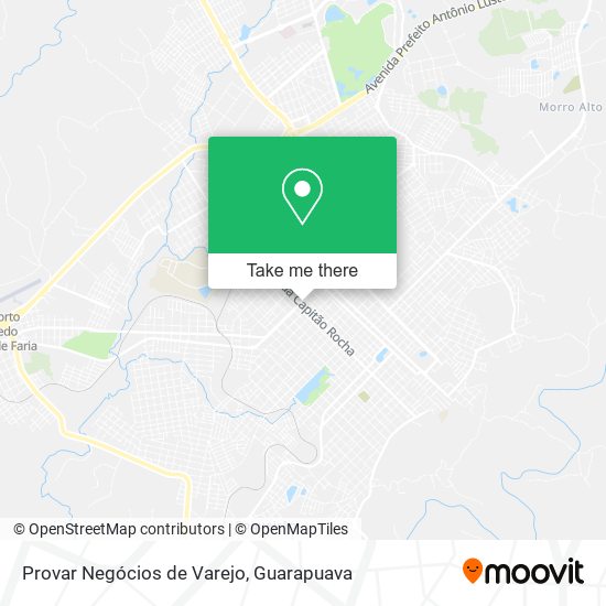 Provar Negócios de Varejo map