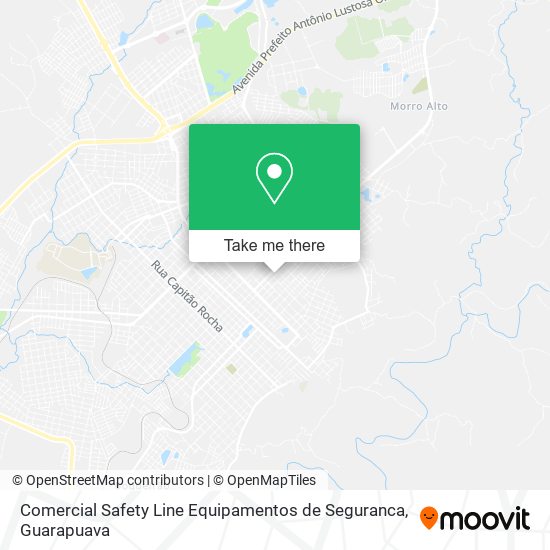 Mapa Comercial Safety Line Equipamentos de Seguranca