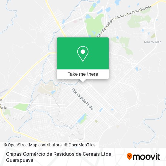 Chipas Comércio de Residuos de Cereais Ltda map