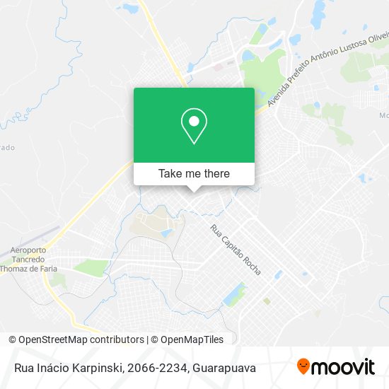 Mapa Rua Inácio Karpinski, 2066-2234