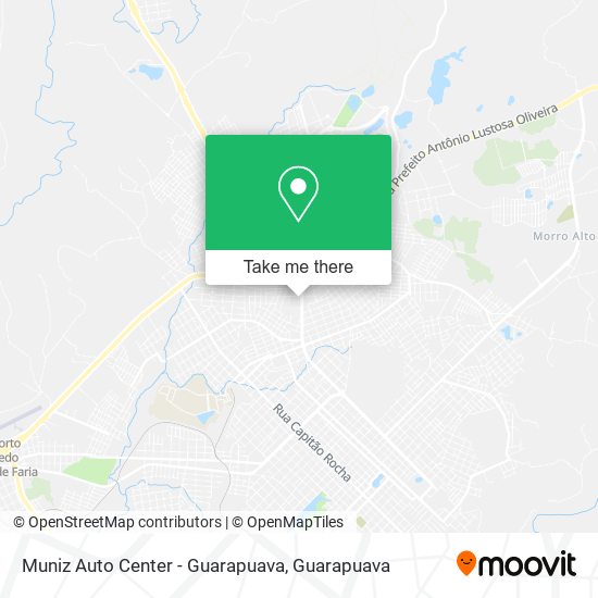 Mapa Muniz Auto Center - Guarapuava