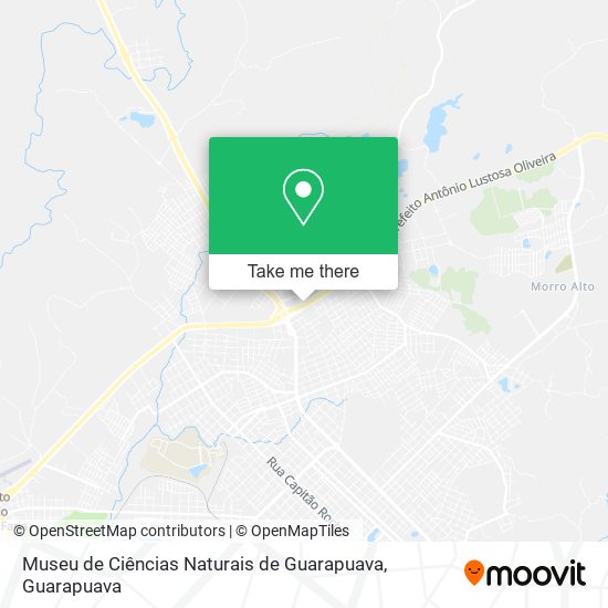 Museu de Ciências Naturais de Guarapuava map