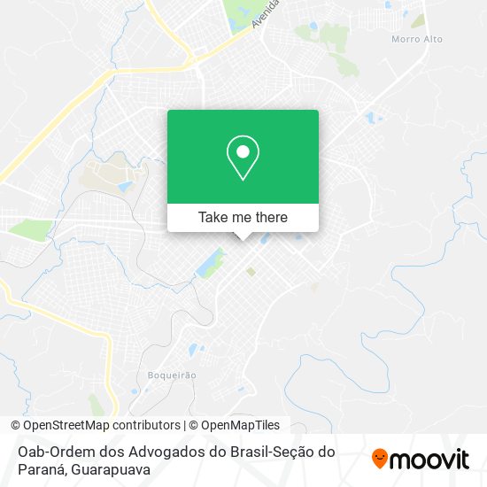 Mapa Oab-Ordem dos Advogados do Brasil-Seção do Paraná
