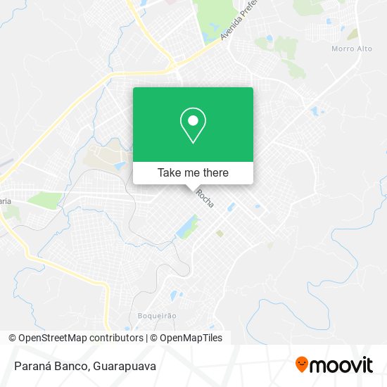 Paraná Banco map