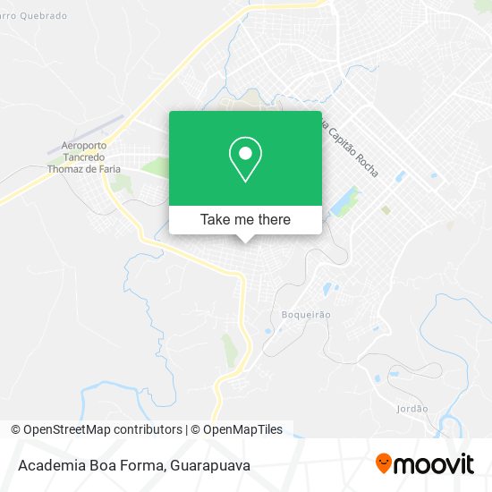 Mapa Academia Boa Forma