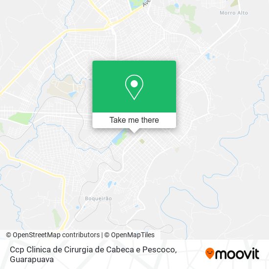 Ccp Clinica de Cirurgia de Cabeca e Pescoco map