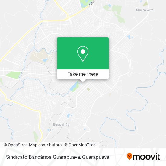 Mapa Sindicato Bancários Guarapuava