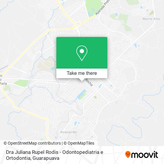 Mapa Dra Juliana Rupel Rodis - Odontopediatria e Ortodontia
