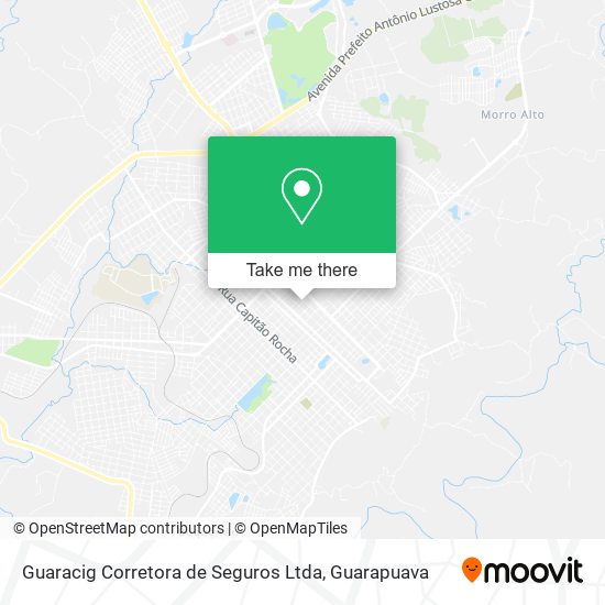 Mapa Guaracig Corretora de Seguros Ltda