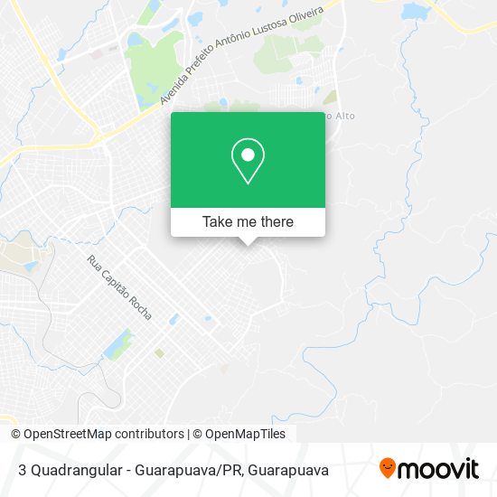 3 Quadrangular - Guarapuava/PR map