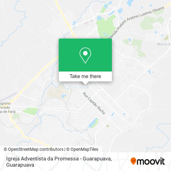 Mapa Igreja Adventista da Promessa - Guarapuava