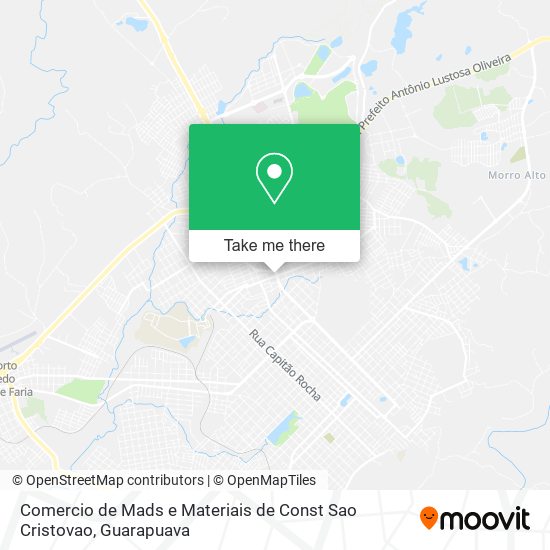 Mapa Comercio de Mads e Materiais de Const Sao Cristovao