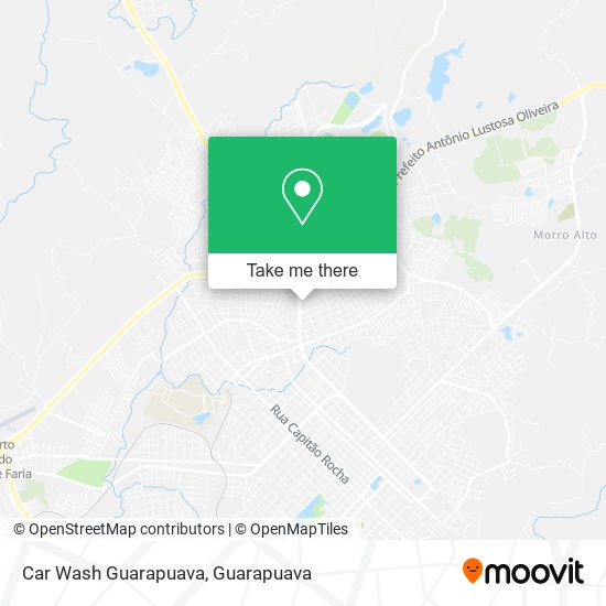 Mapa Car Wash Guarapuava