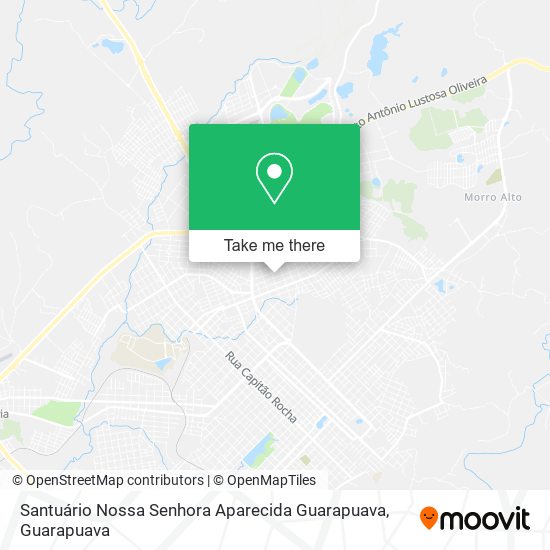 Mapa Santuário Nossa Senhora Aparecida Guarapuava