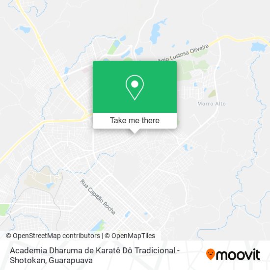 Mapa Academia Dharuma de Karatê Dô Tradicional - Shotokan