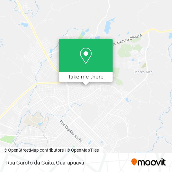 Mapa Rua Garoto da Gaita