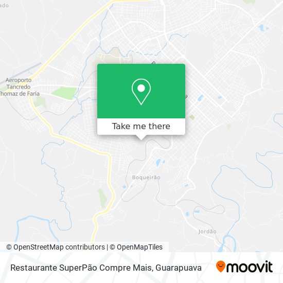 Mapa Restaurante SuperPão Compre Mais