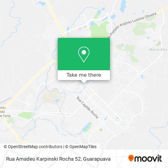 Mapa Rua Amadeu Karpinski Rocha 52
