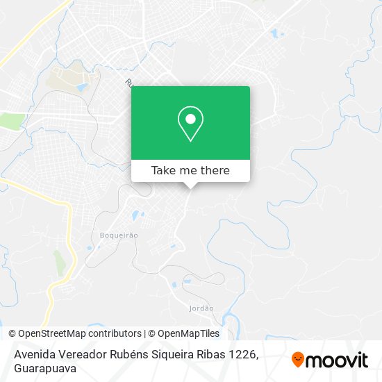 Avenida Vereador Rubéns Siqueira Ribas 1226 map