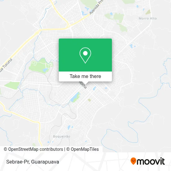 Sebrae-Pr map